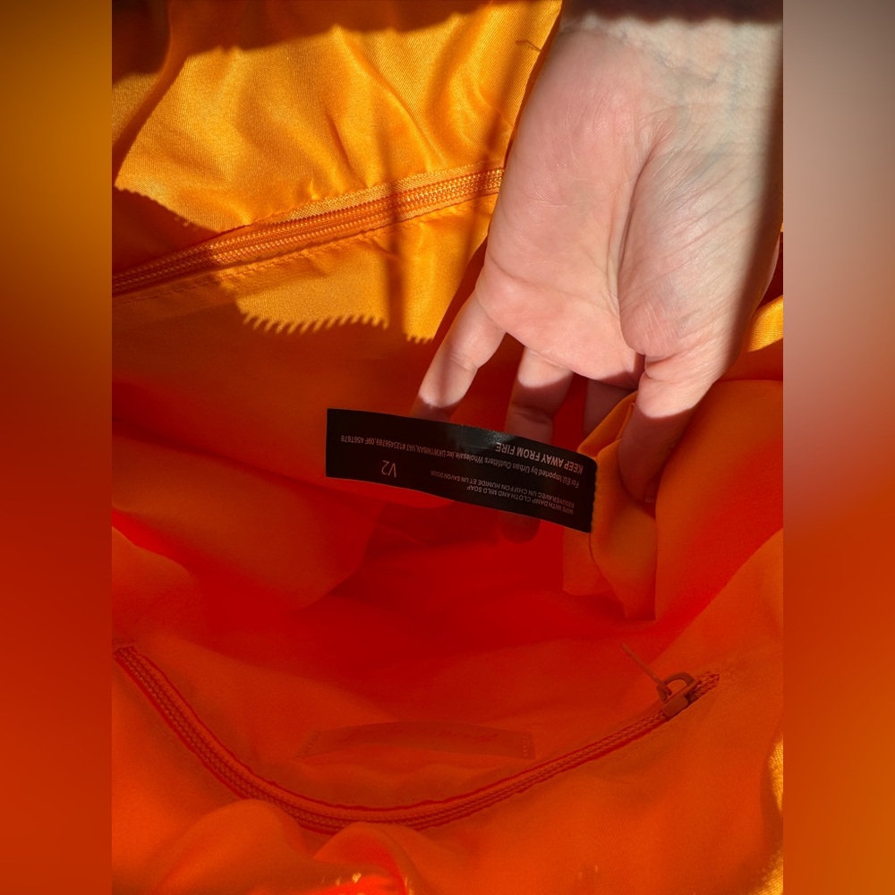 🍊 NWT! | FP Movement by Free People | Quilted Carryall Tote Bag Neon Clementine - Picture 12 of 16
